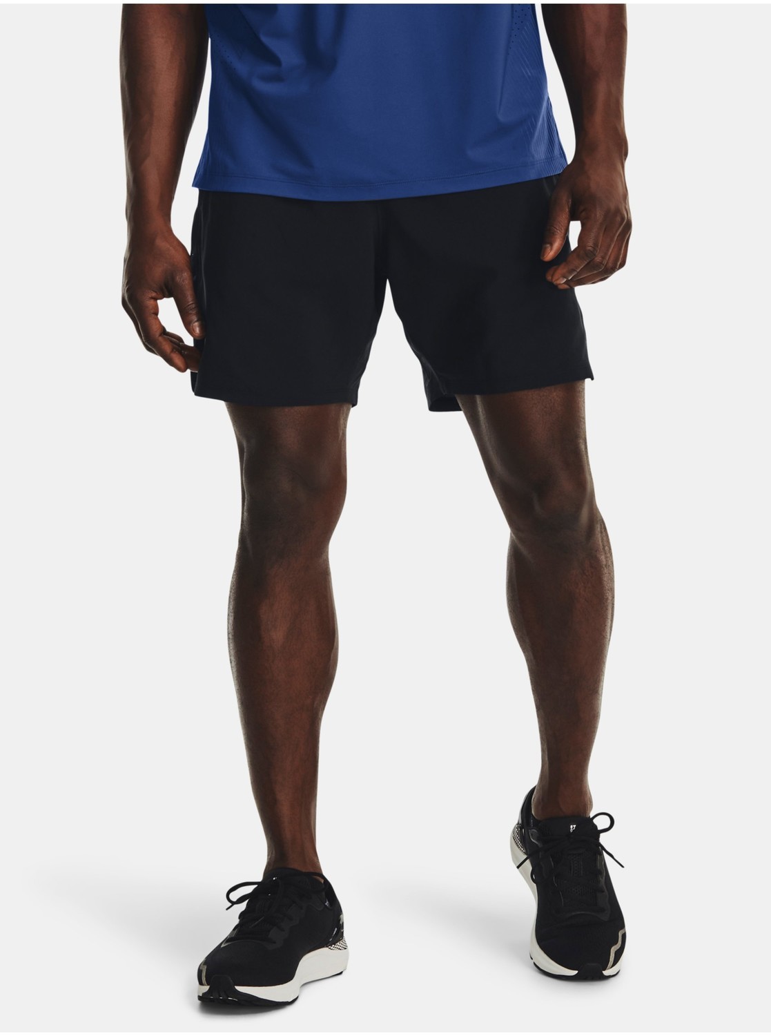 Čierne pánske športové kraťasy Under Armour LAUNCH ELITE 2in1 7''