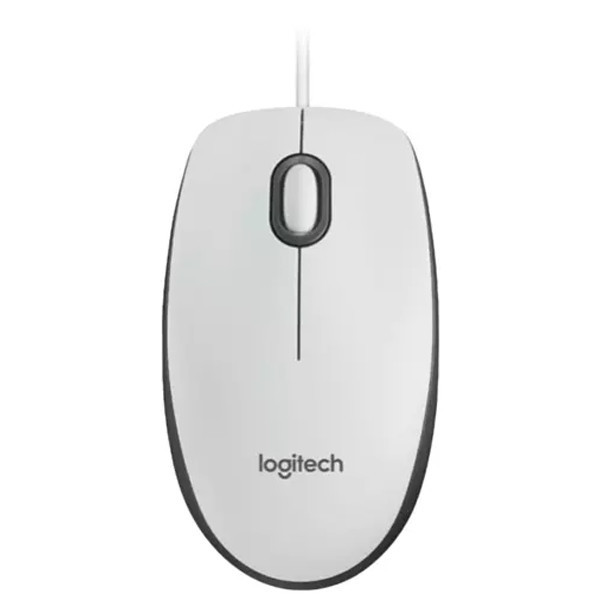 Logitech M100 Cable Mouse, white 910-006764