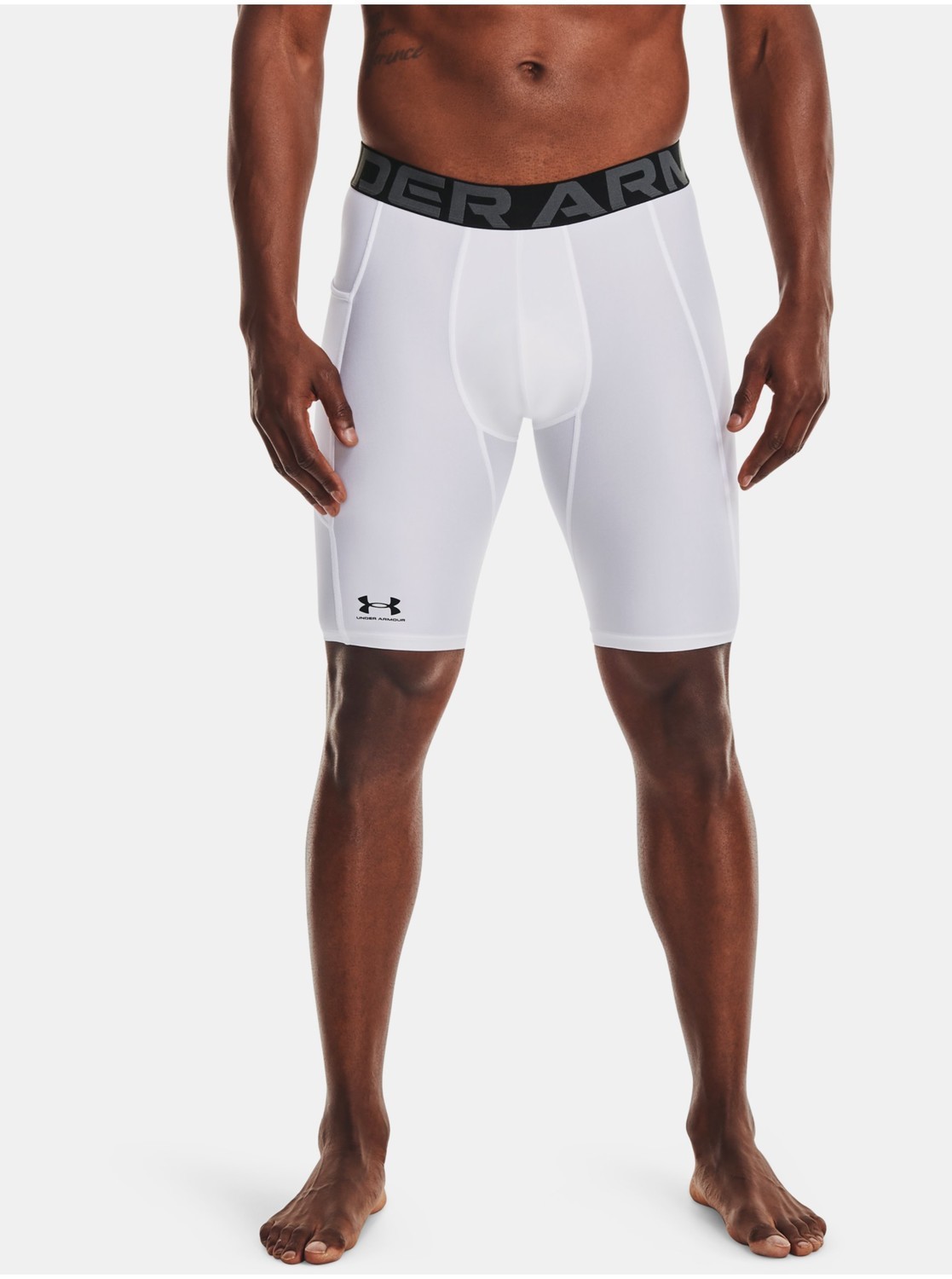 Kompresní šortky Under Armour HG Armour Lng Shorts - bílá