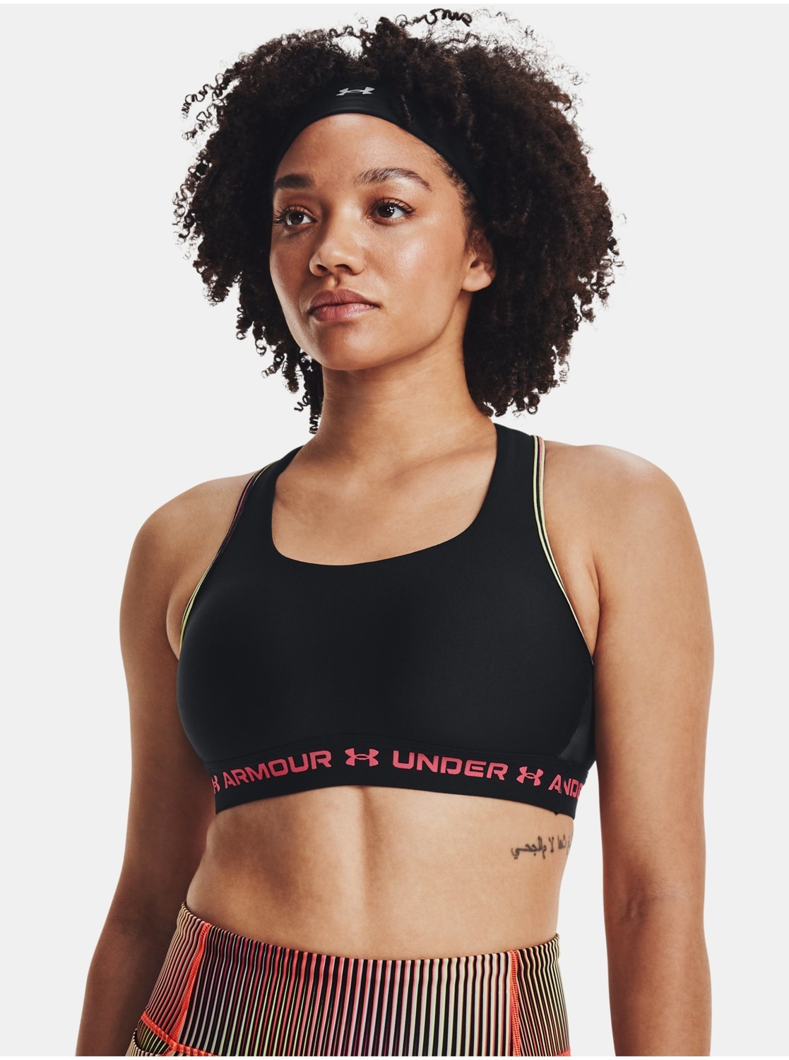 Podprsenka Under Armour UA Crossback Mid Q3 80s-BLK
