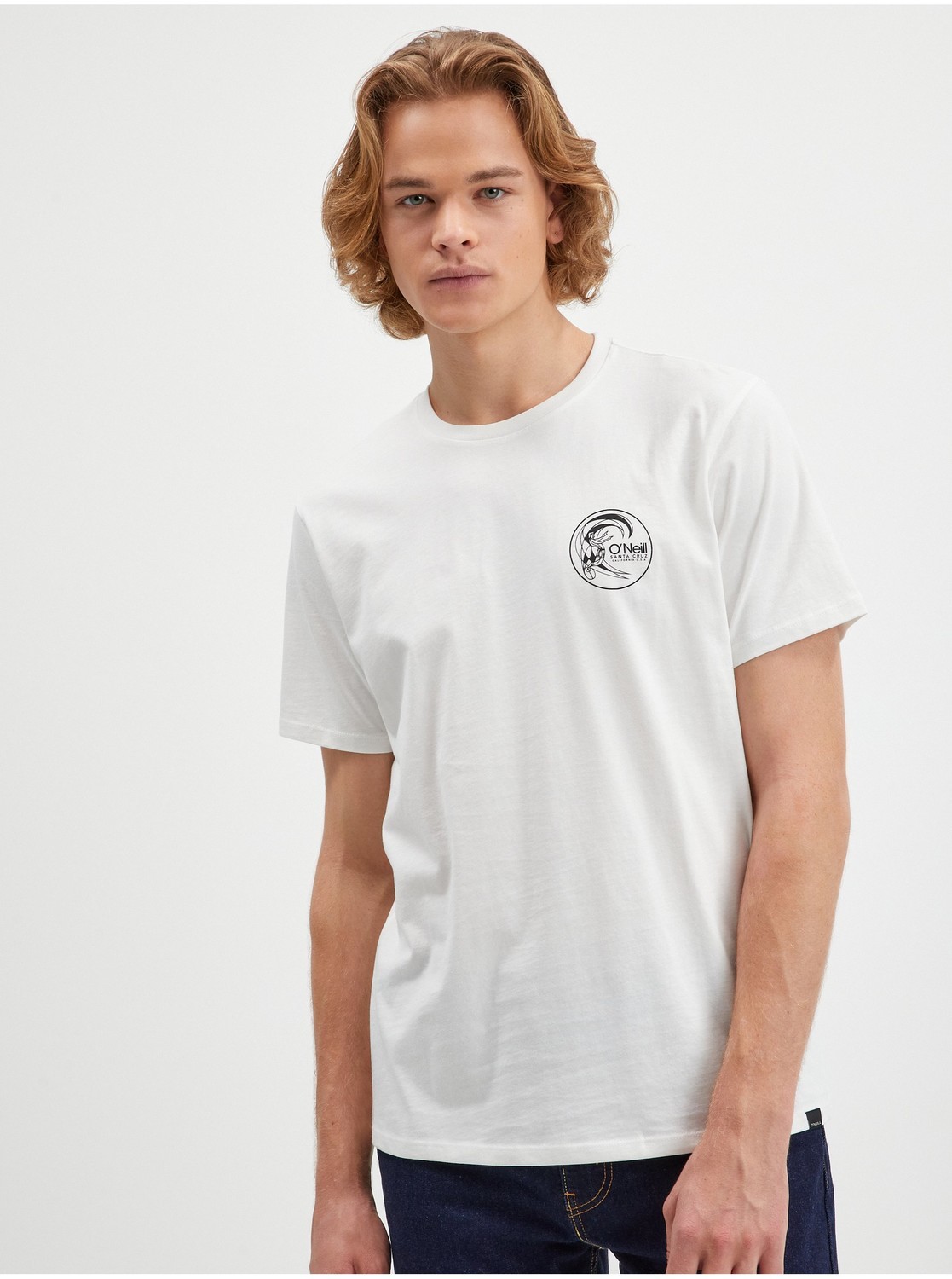 Biele pánske tričko O'Neill Circle Surfer