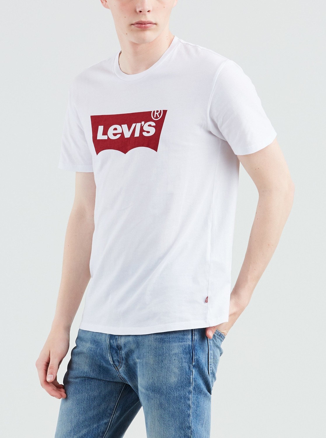 Biele pánske tričko s potlačou Levi's®