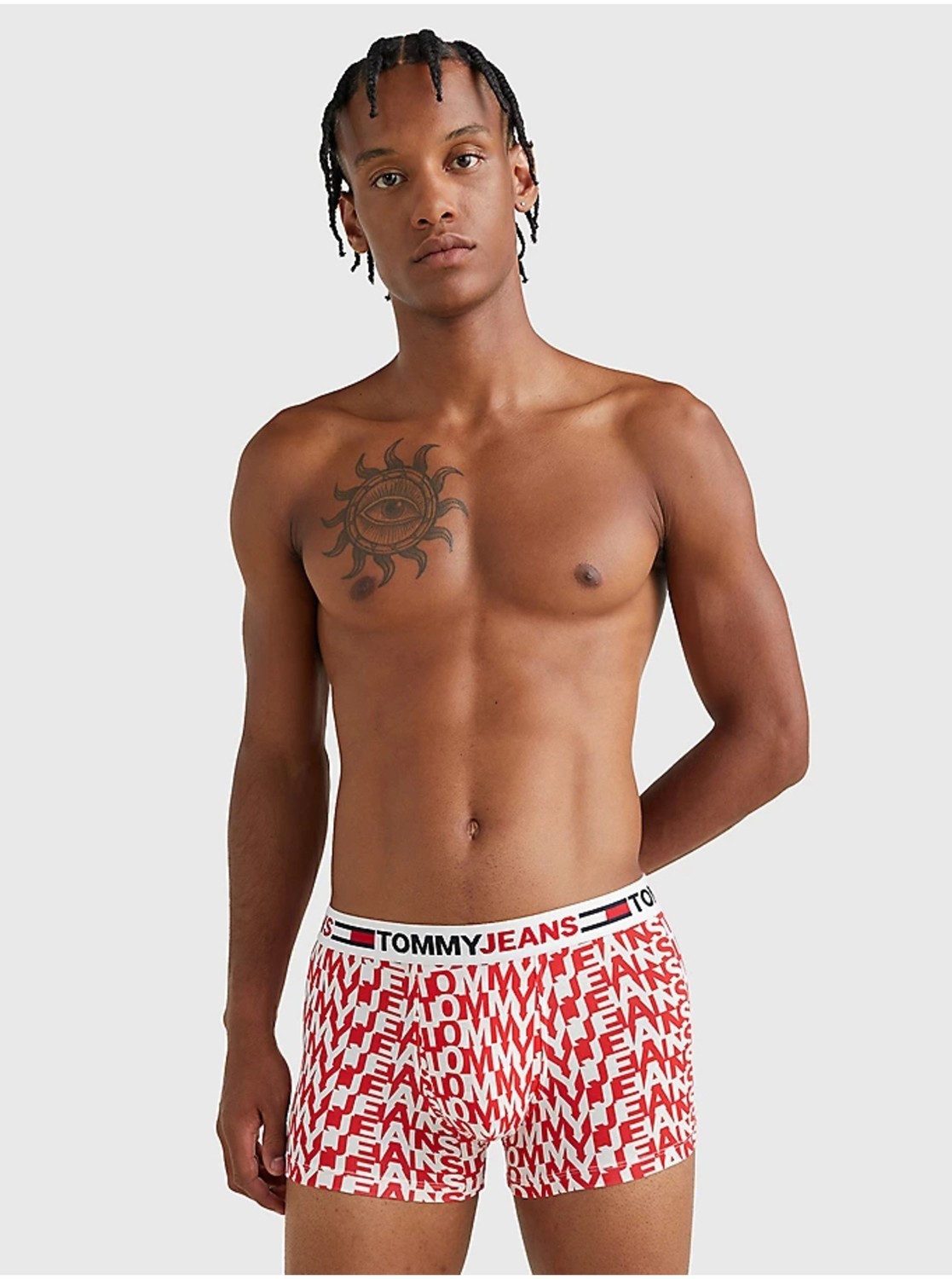 Boxerky pre mužov Tommy Jeans - biela, červená