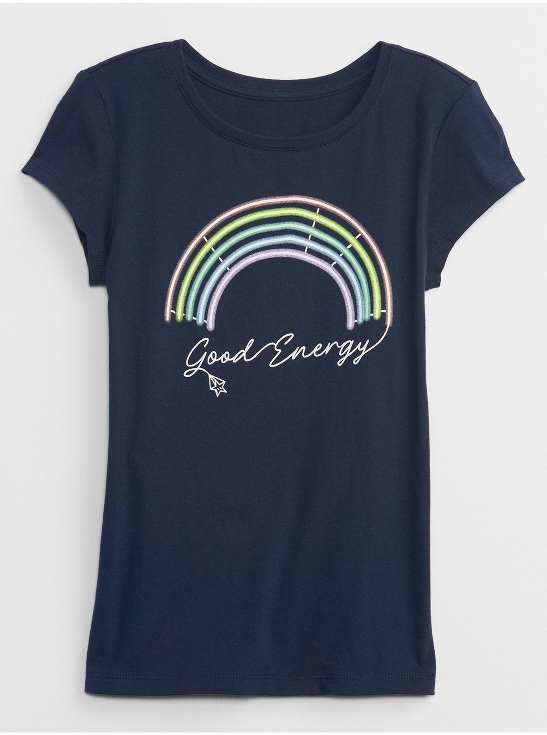 Tmavomodré dievčenské tričko GAP