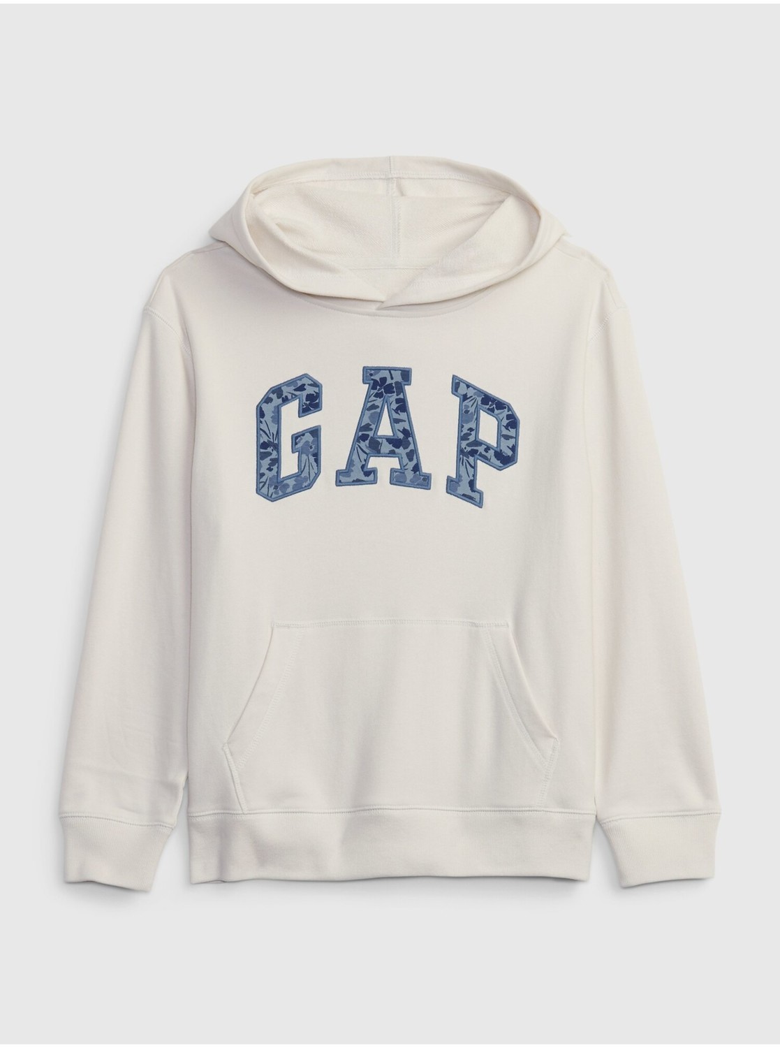 Krémová detská mikina s kapucňou GAP
