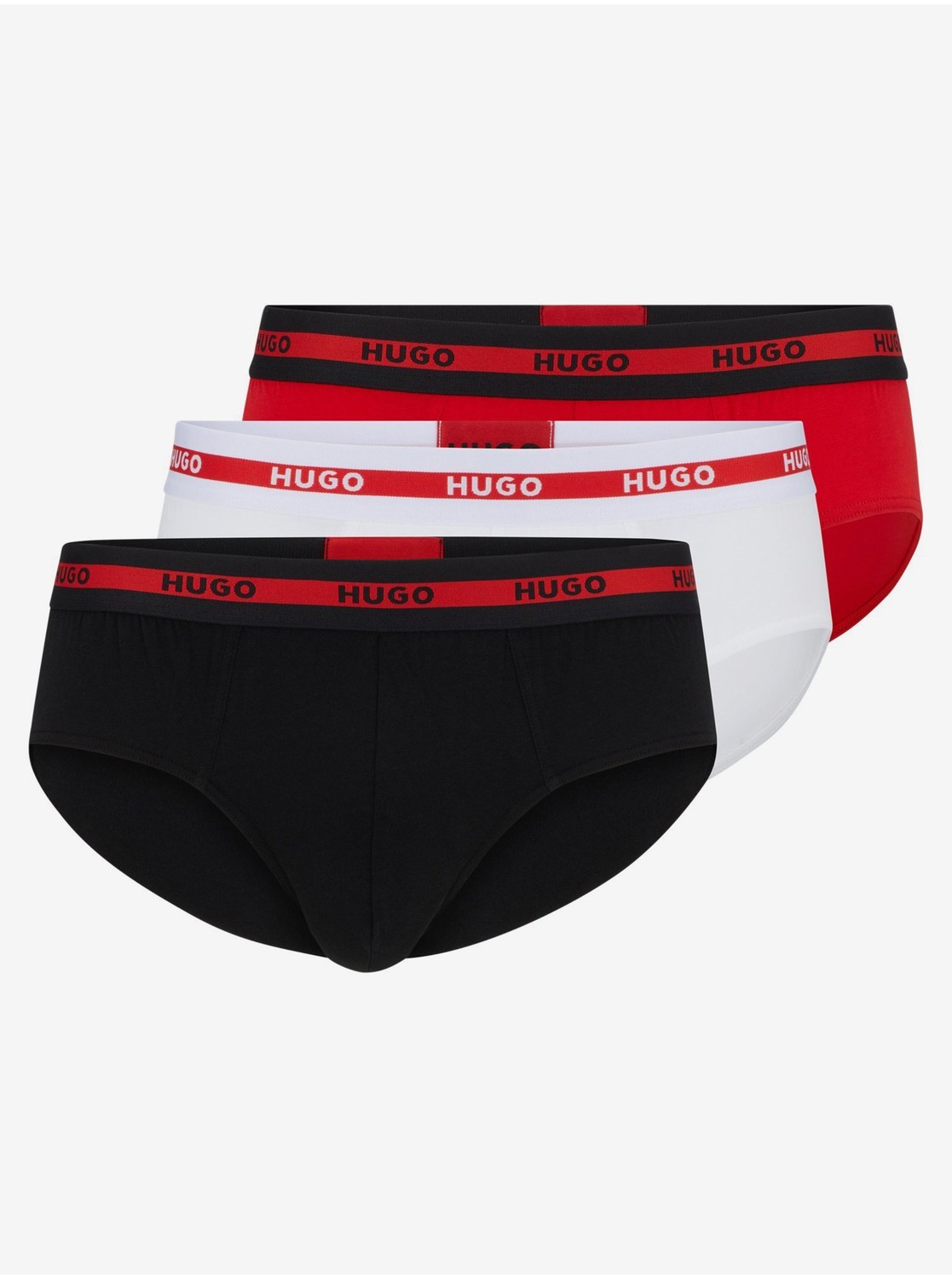 Slipy pre mužov Hugo Boss - čierna, červená, biela