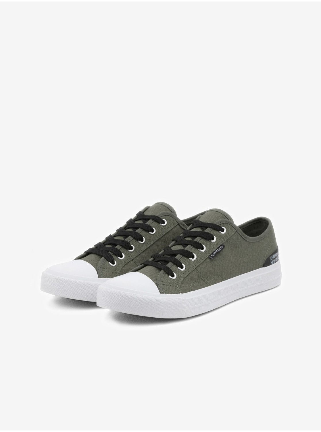 Kaki pánske tenisky Ombre Clothing