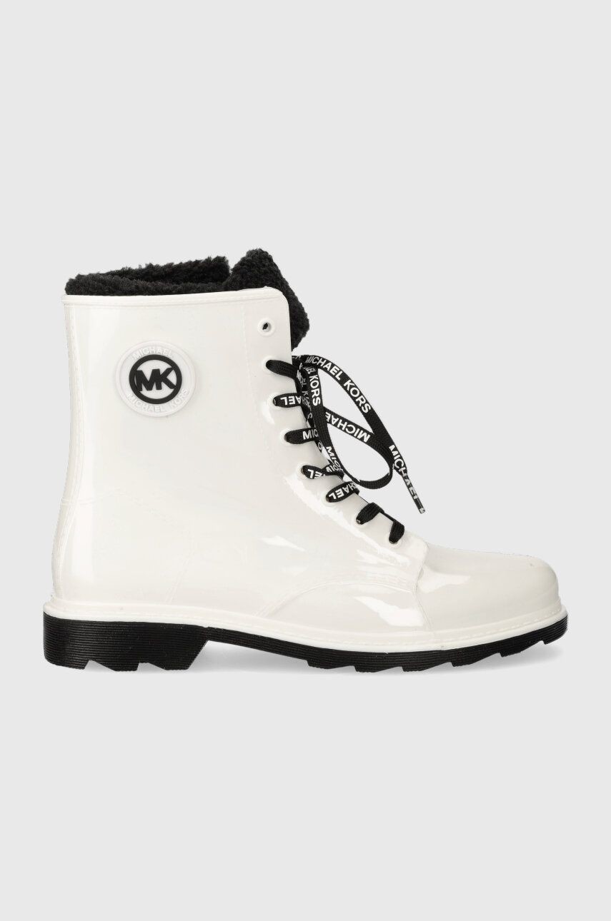 Detské gumáky Michael Kors biela farba