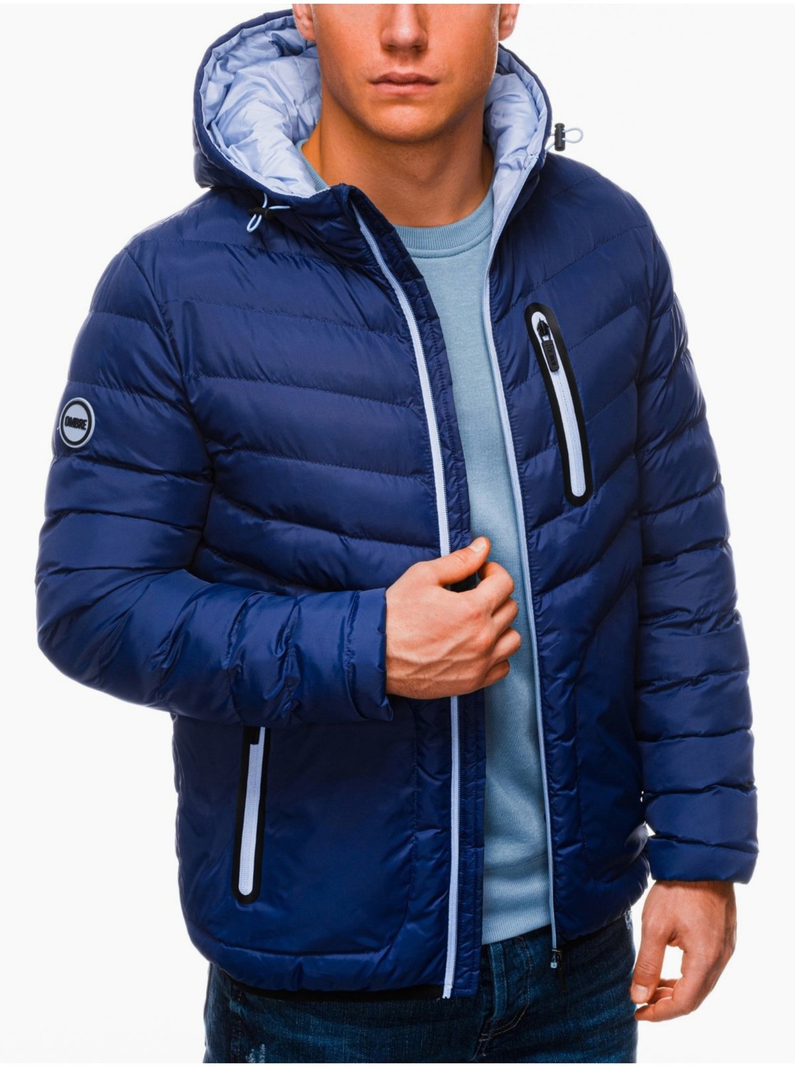 Ľahké bundy pre mužov Ombre Clothing