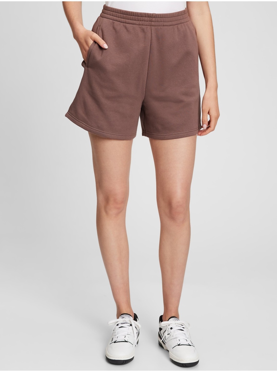 Hnedé dámske šortky relaxed vintage high rise GAP