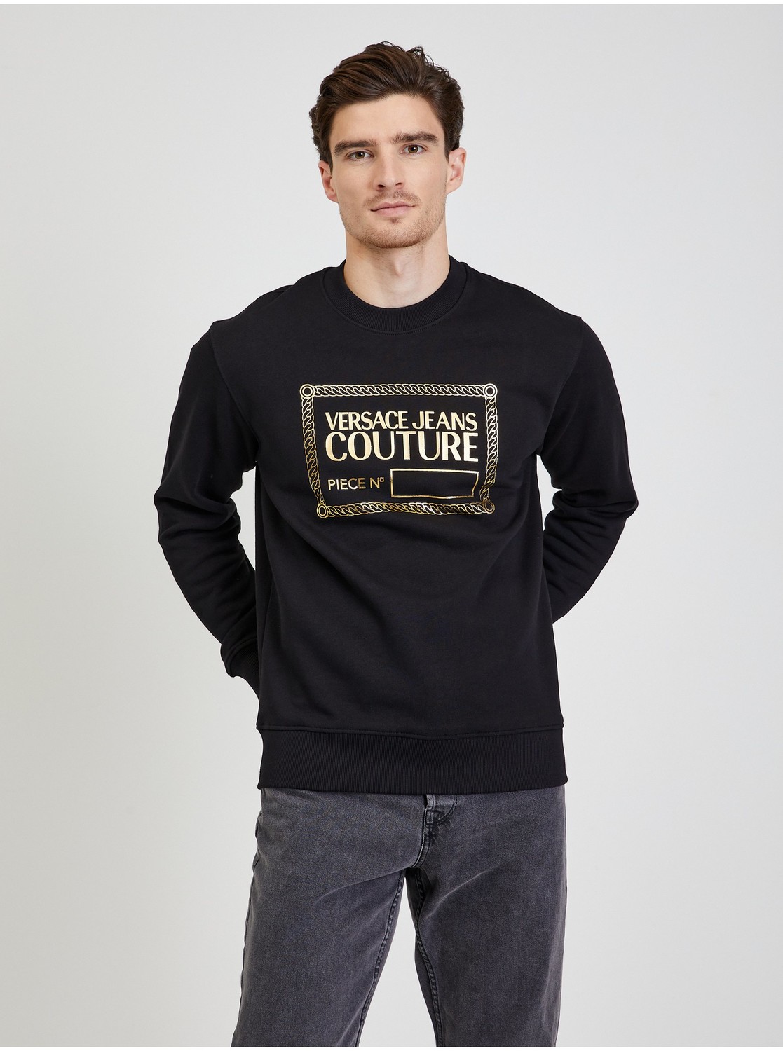 Čierna pánska mikina Versace Jeans Couture