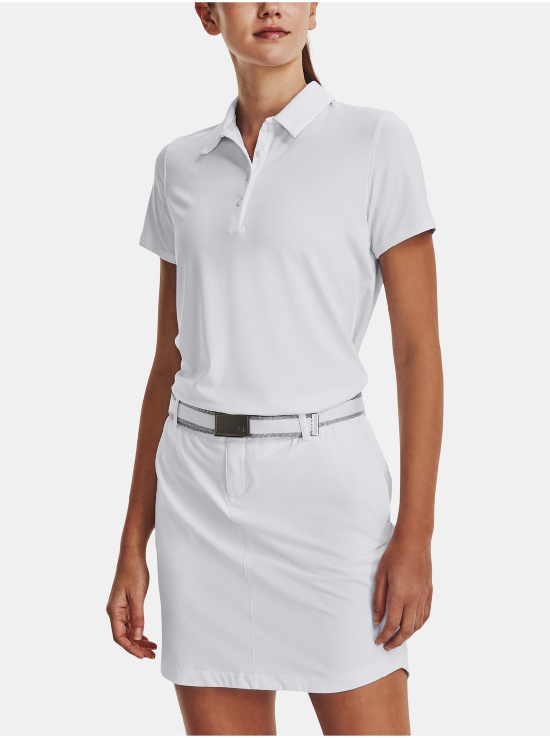 Tričko Under Armour UA Playoff SS Polo -WHT