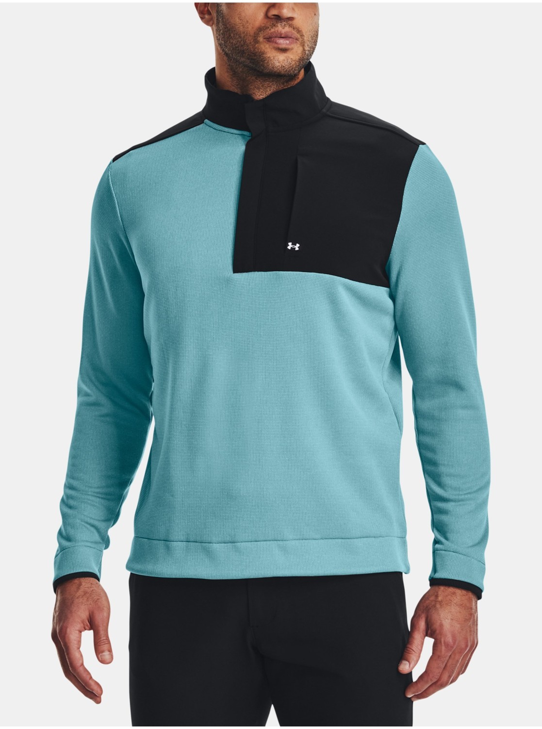 Svetlomodrá pánska fleecová mikina Under Armour Storm