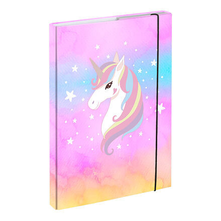 BAAGL Dosky na školské zošity A4 Rainbow Unicorn