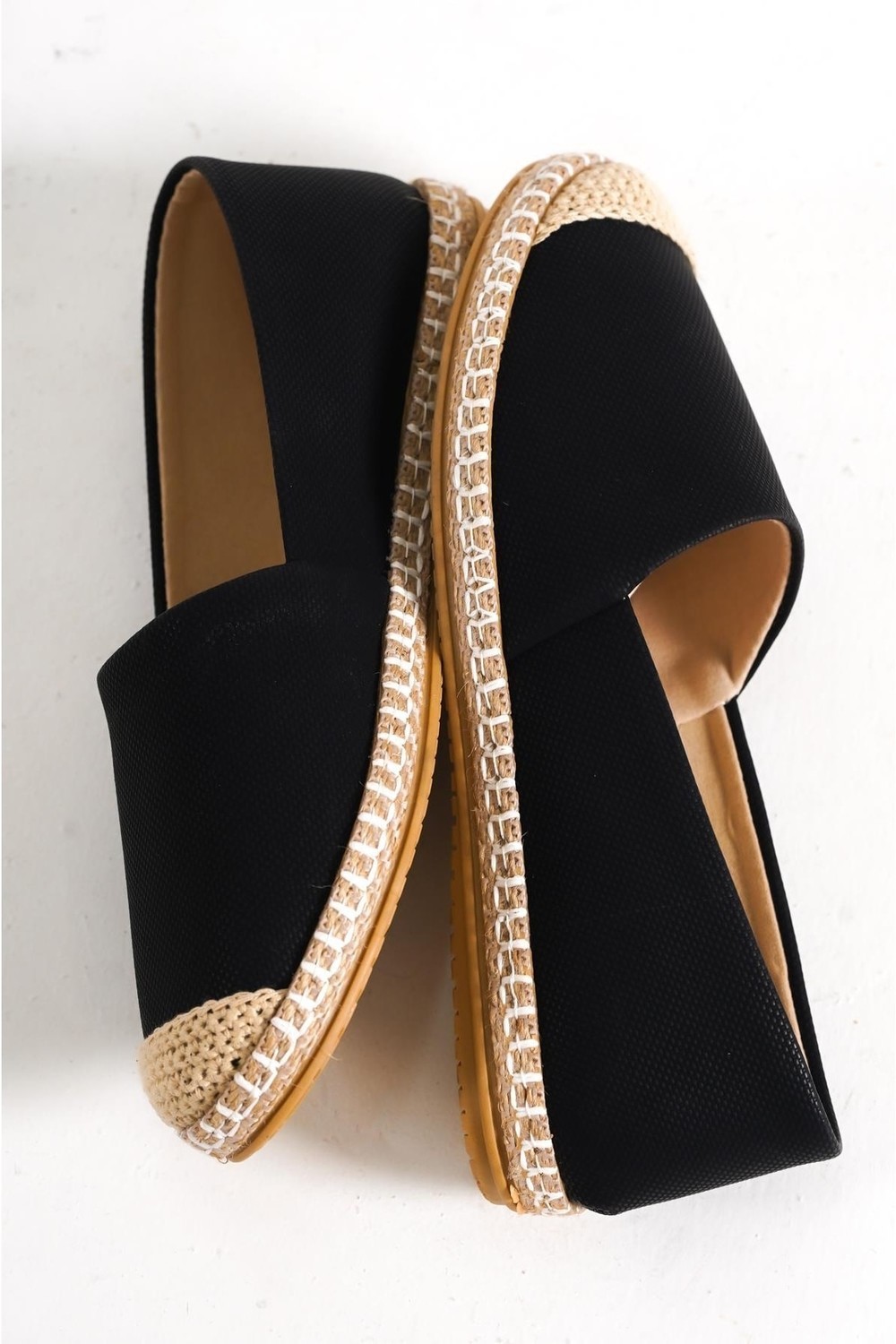 Capone Outfitters Espadrilles - Black - Flat