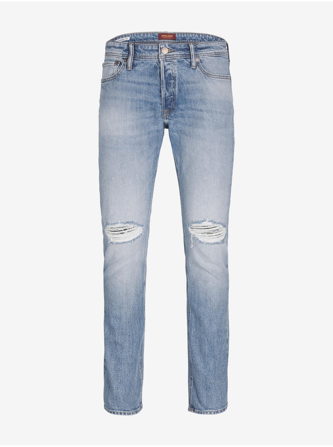 Light blue men straight fit jeans Jack & Jones Tim - Men
