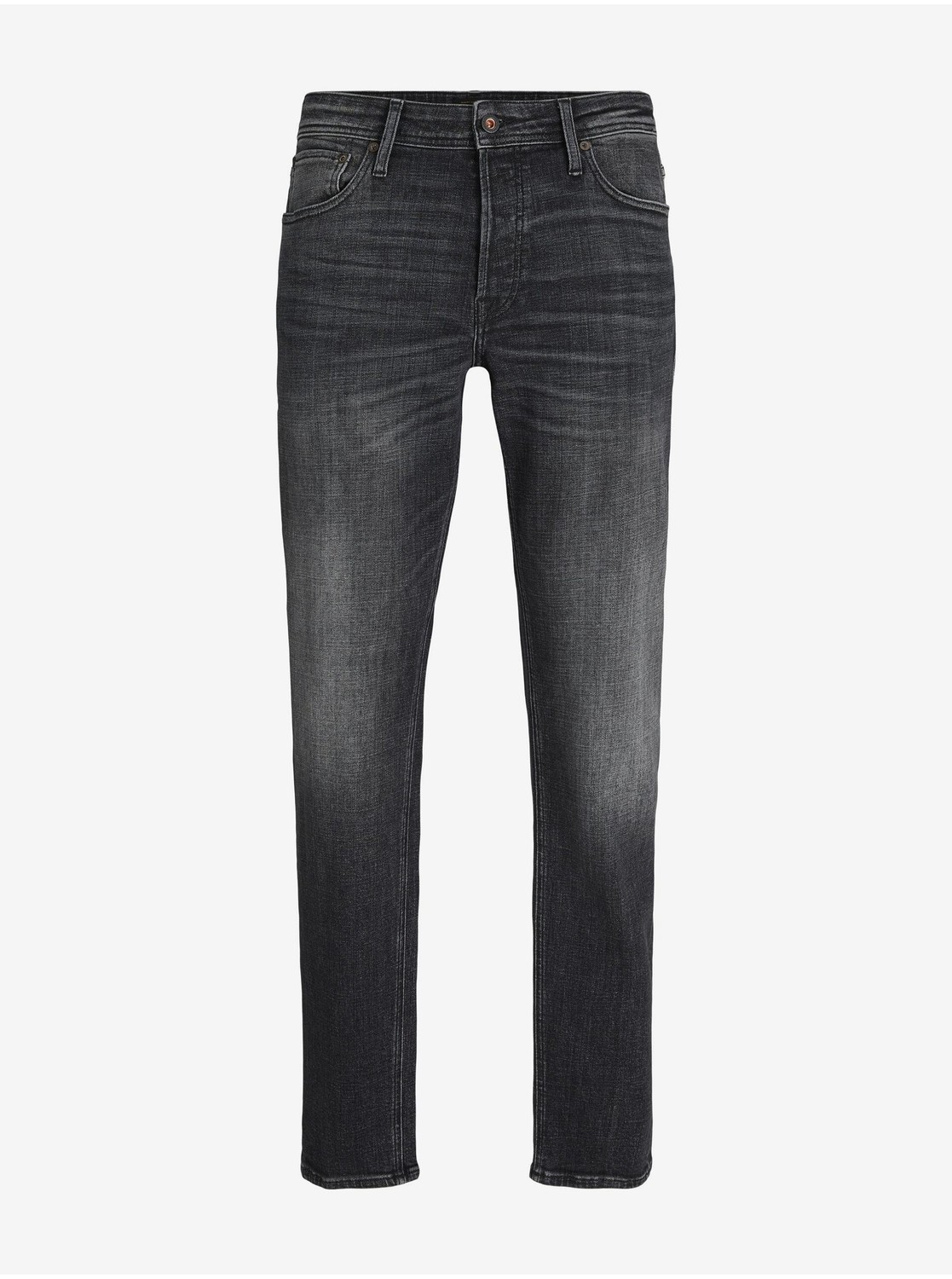 Black Mens Straight fit Jeans Jack & Jones Mike - Men