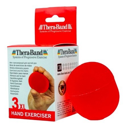 Thera-band hand exerciser xl - posilňovač rúk gélové vajíčko - červené