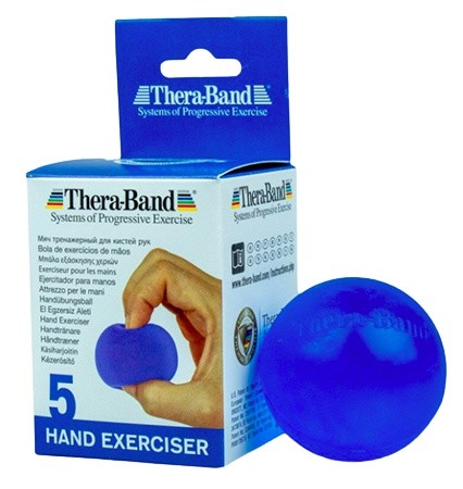 Thera-band hand exerciser posilňovač rúk gélová gulička - modrá