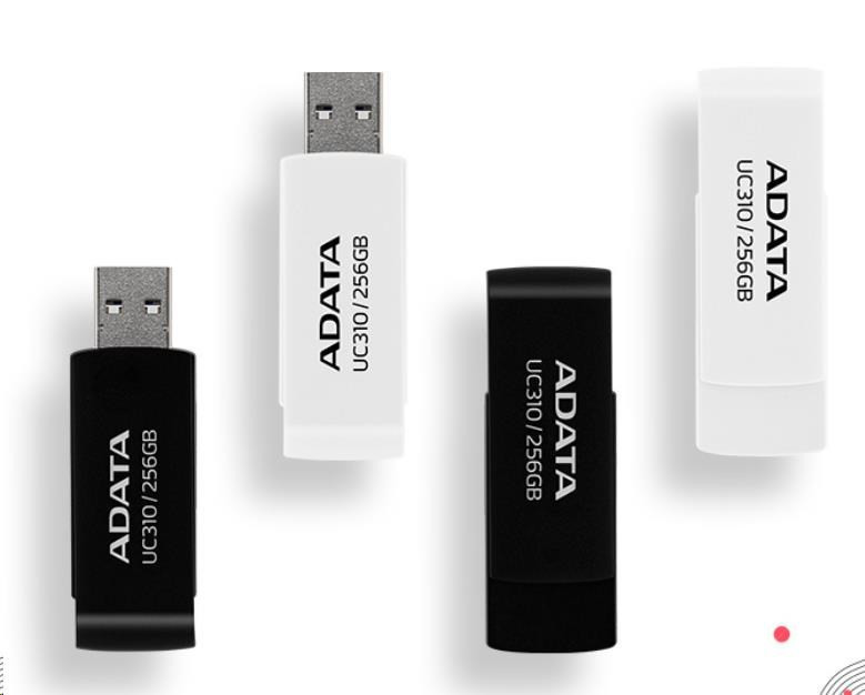 ADATA Flash Disk 128GB UC310, USB 3.2, čierna