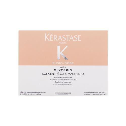 Kérastase Fusio-Dose Concentré Curl Manifesto Nourishing Treatment sérum na vlasy Intenzívna vlasová starostlivosť 10 x 12 ml + rozprašovač 1 ks