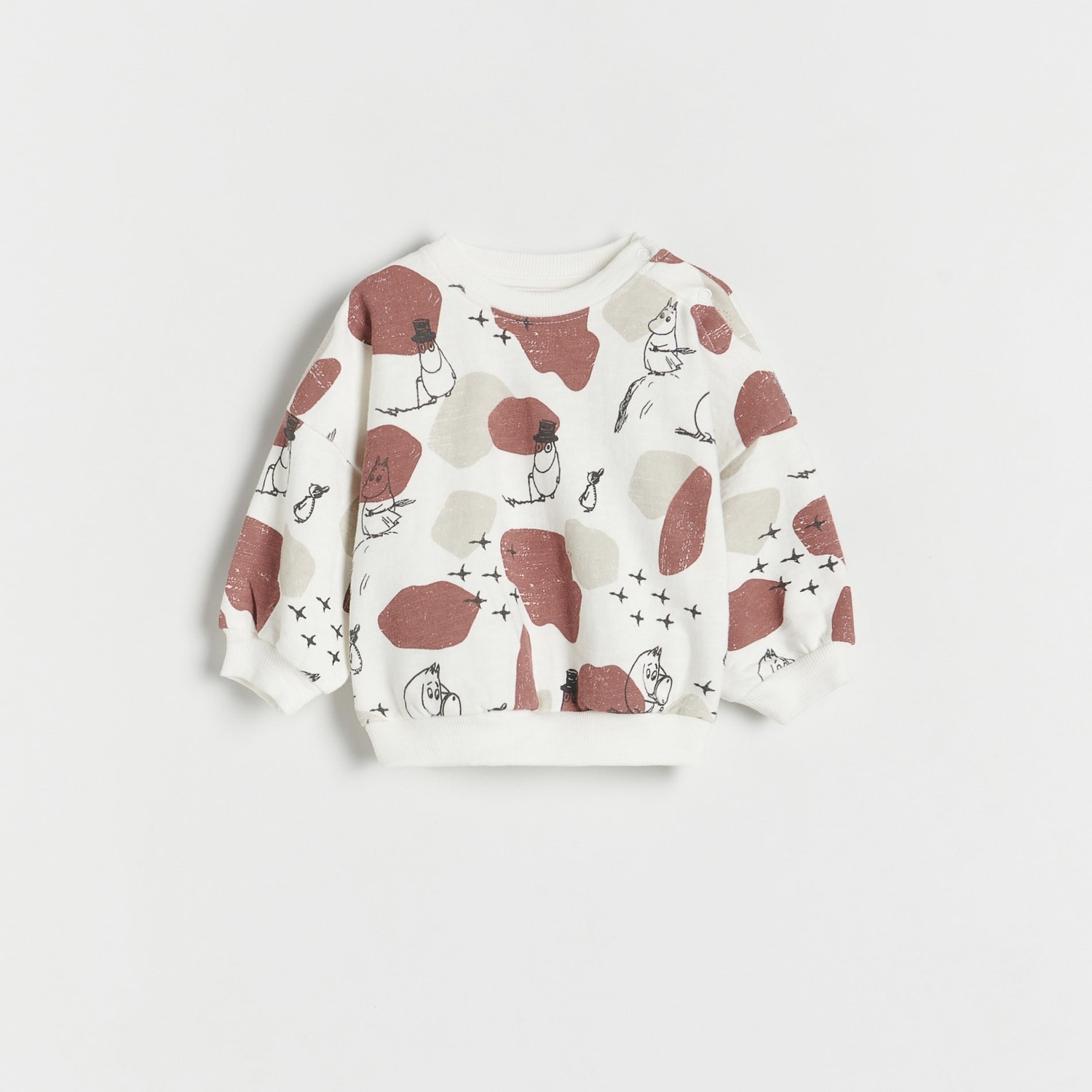 Reserved - Babies` sweatshirt - Krémová