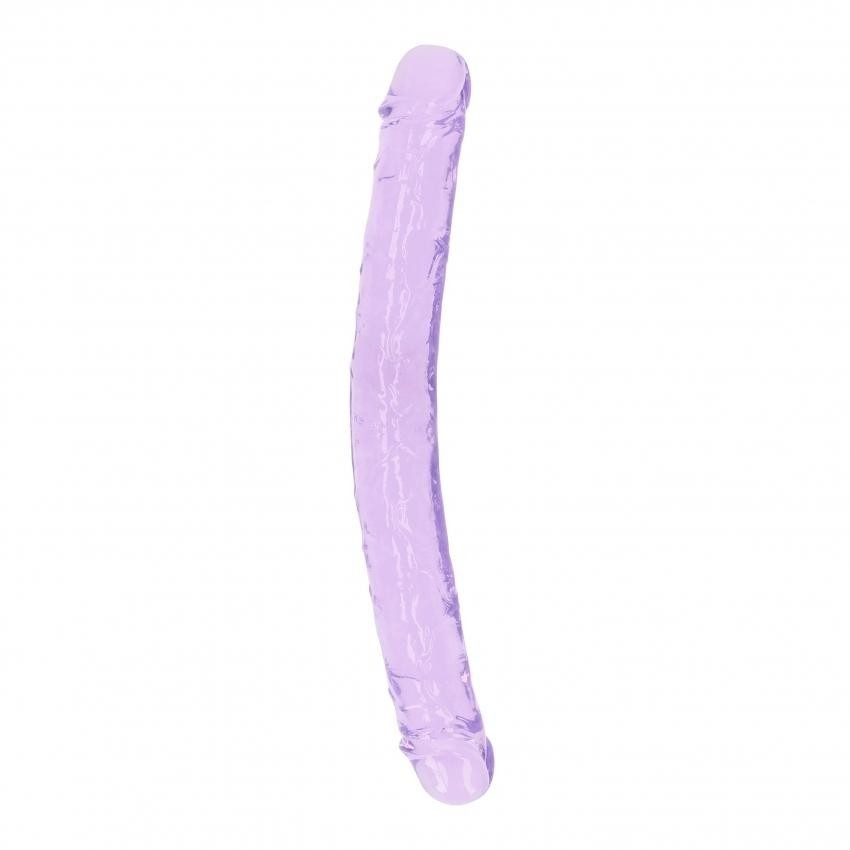 Realrock Oboustranné dildo 34 cm - fialové