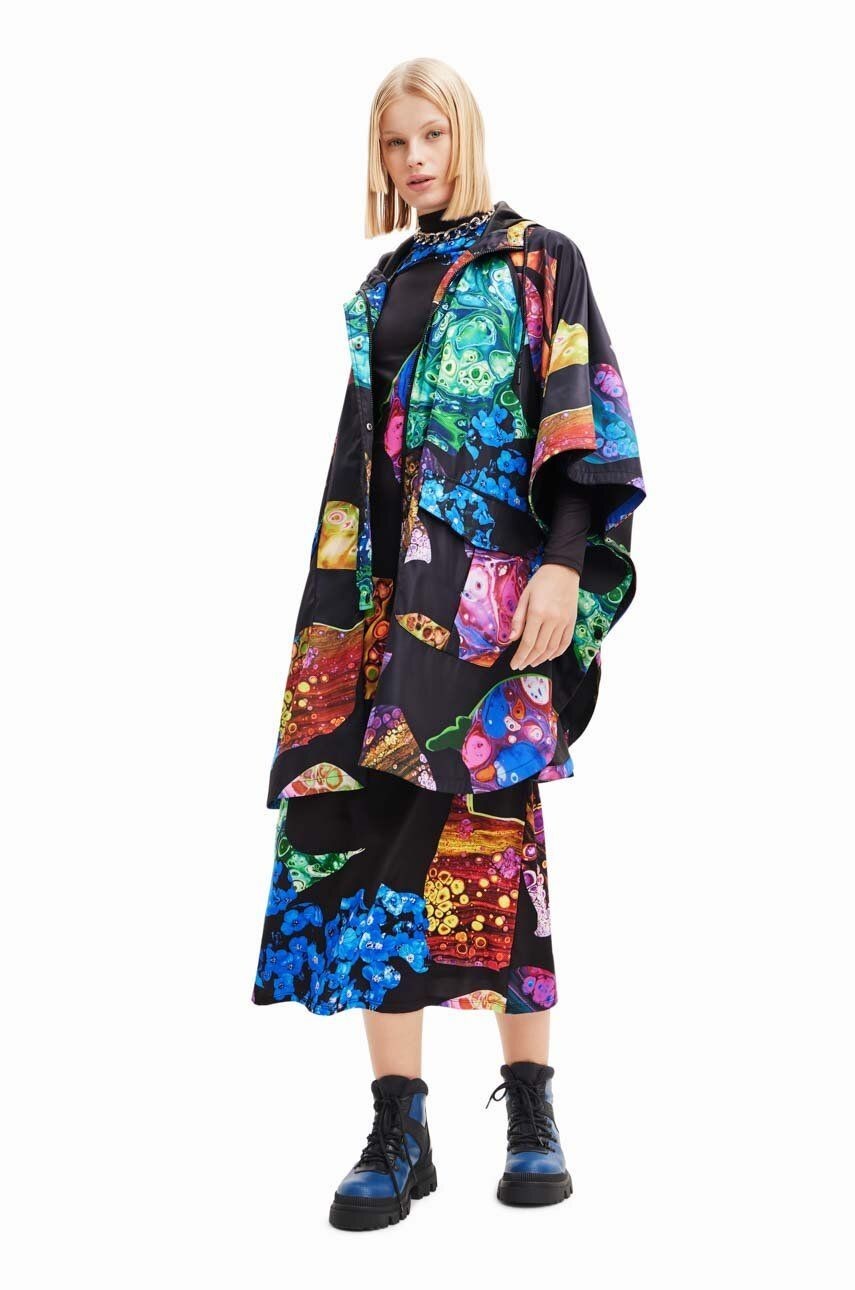 Nepremokavá bunda Desigual dámska, prechodná, oversize