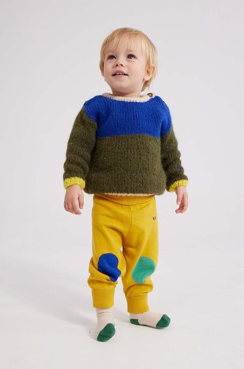 Sveter pre bábätká Bobo Choses zelená farba