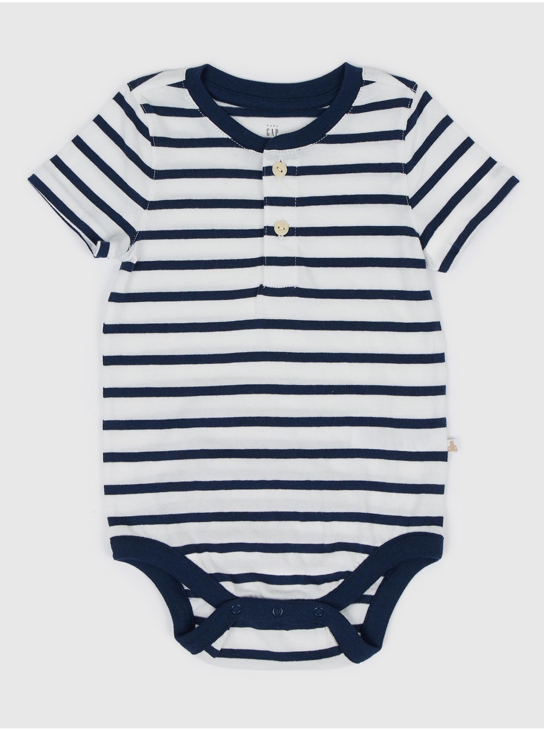 Bielo-modré detské pruhované body GAP