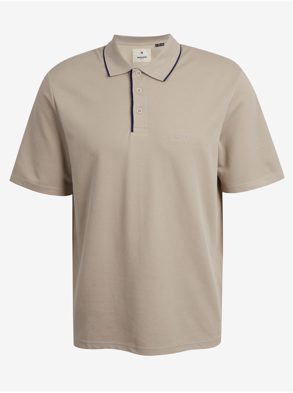 Krémové pánske polo tričko Jack & Jones Blamatt
