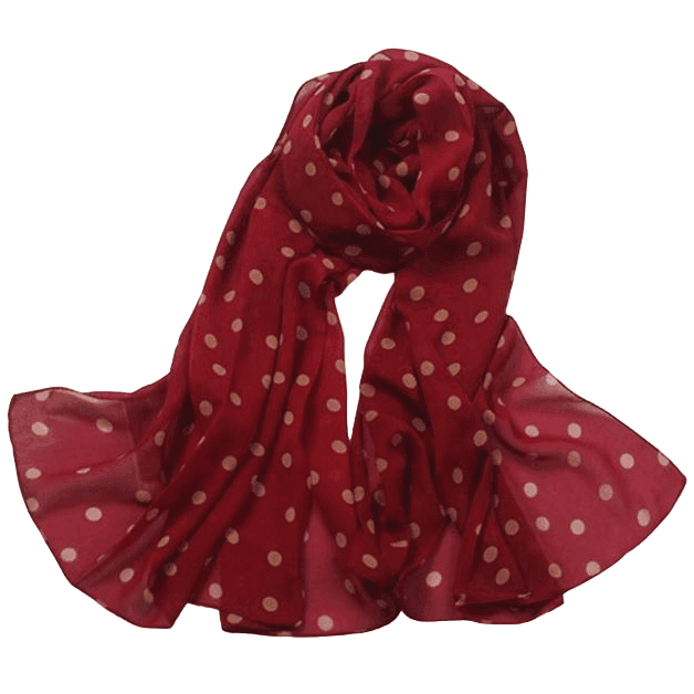 Šatka Dots-Bordová KP27401