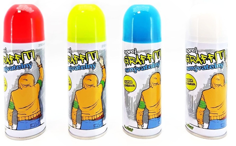Sprej Graffiti zmývateľný 250 ml - modrá