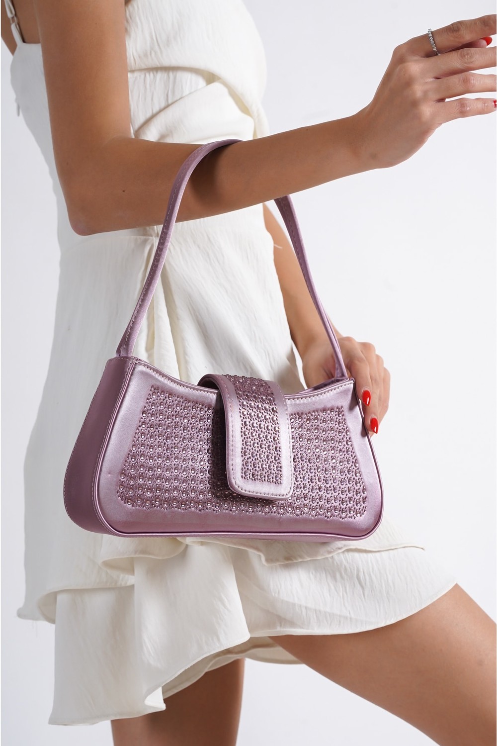Capone Outfitters Shoulder Bag - Pink - Plain