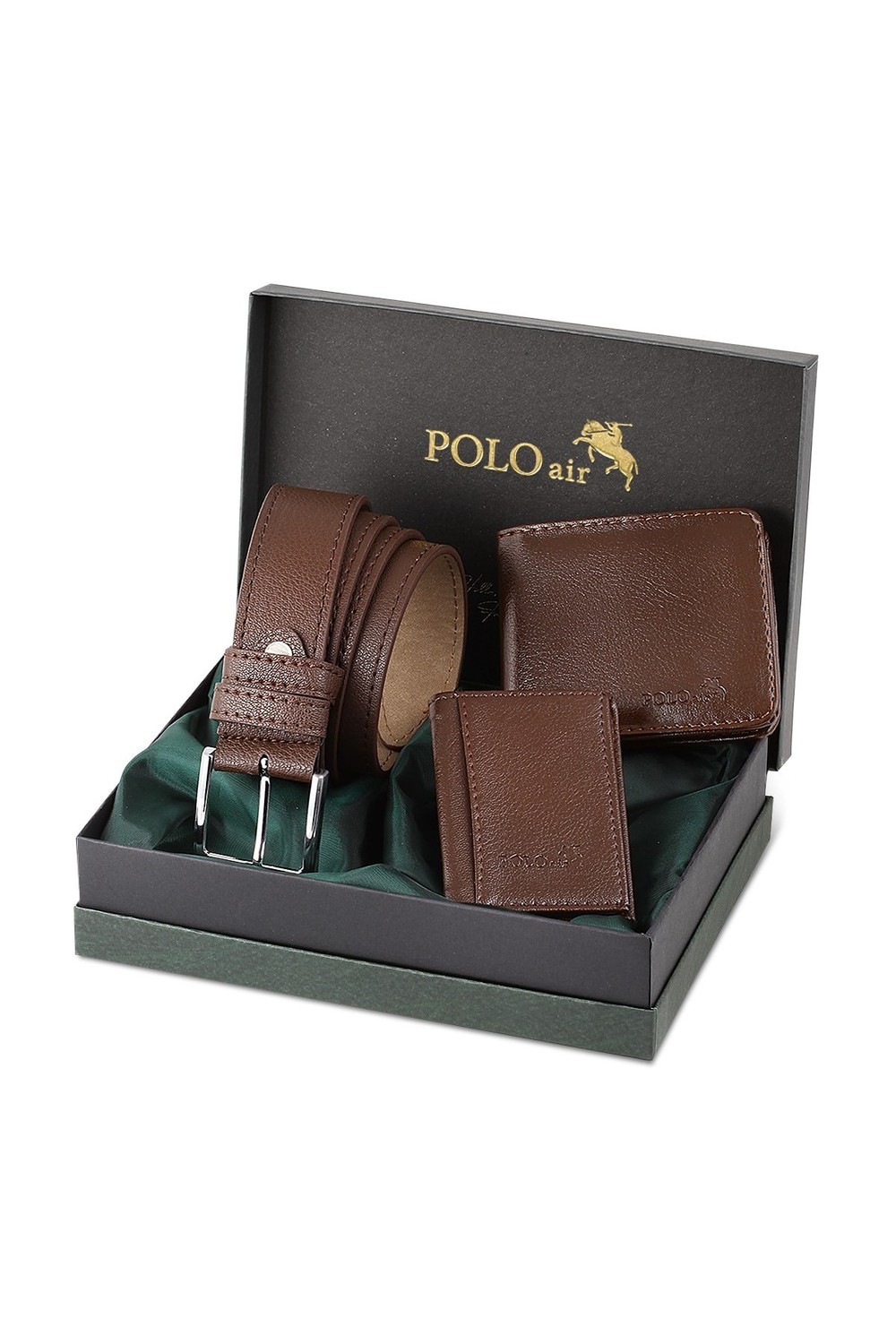 Polo Air Wallet - Brown - Plain