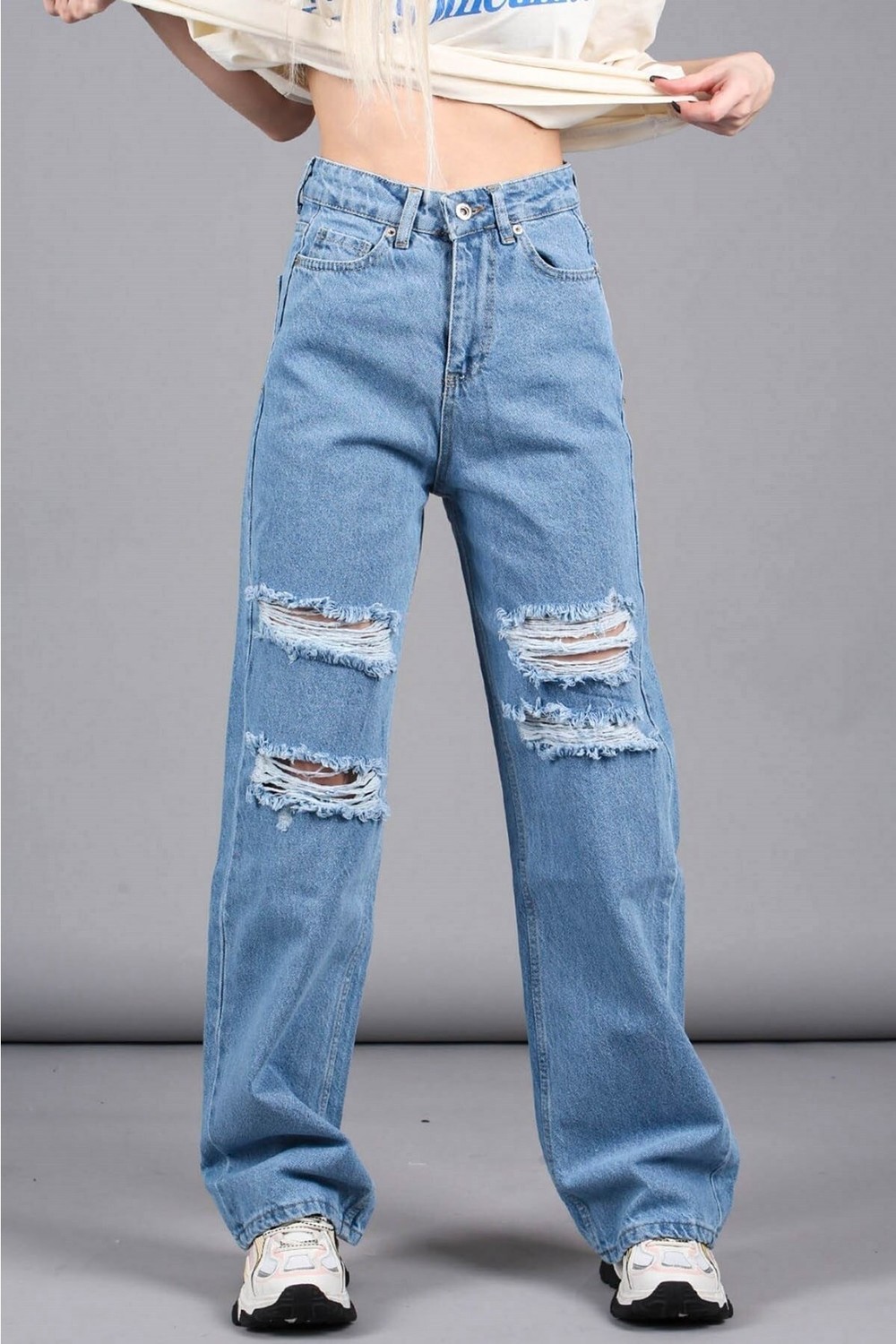 Madmext Jeans - Blue - Straight