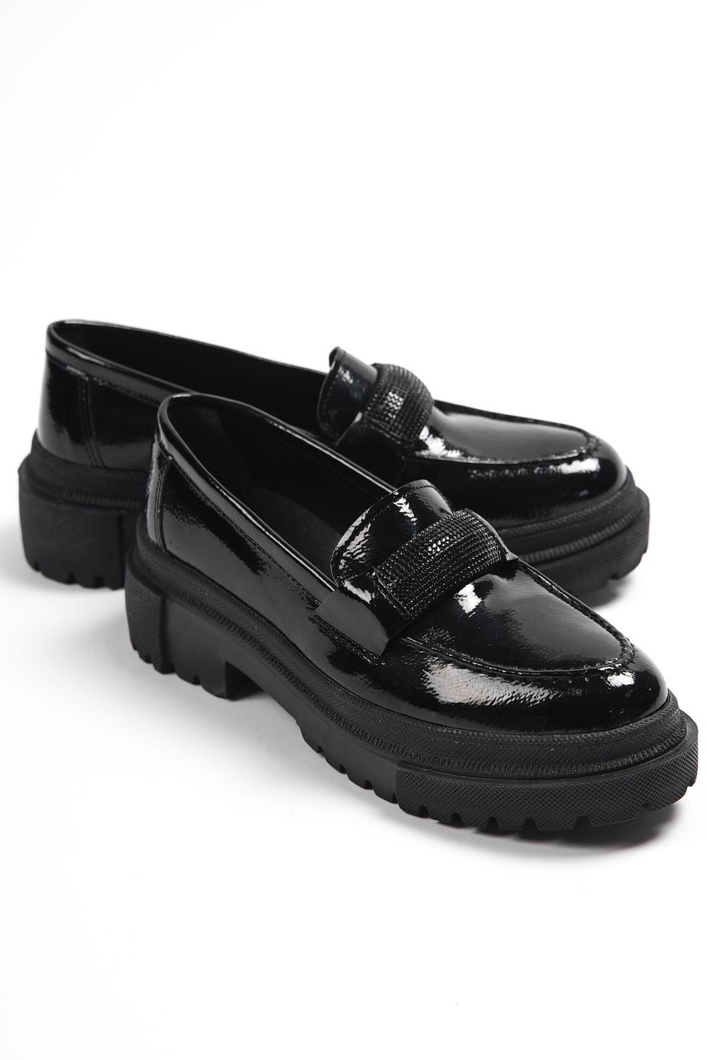 Capone Outfitters Loafer Shoes - Black - Block