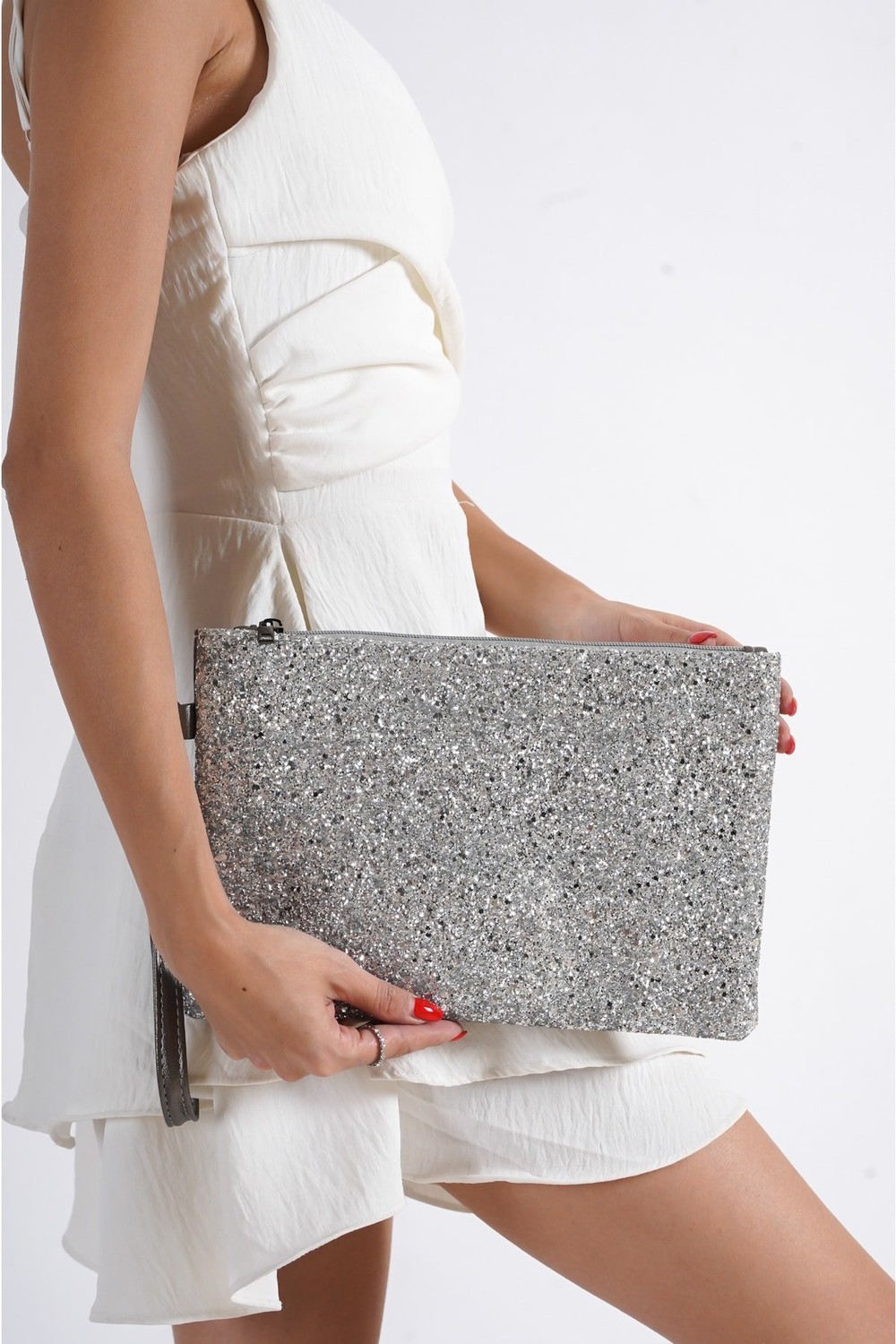 Capone Outfitters Clutch - Gray - Marled