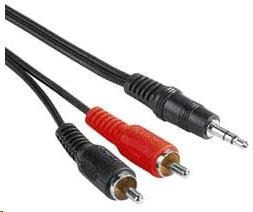 PREMIUMCORD Kábel audio 3, 5mm Jack - 2x Cinch 3m (M/M, stereo)