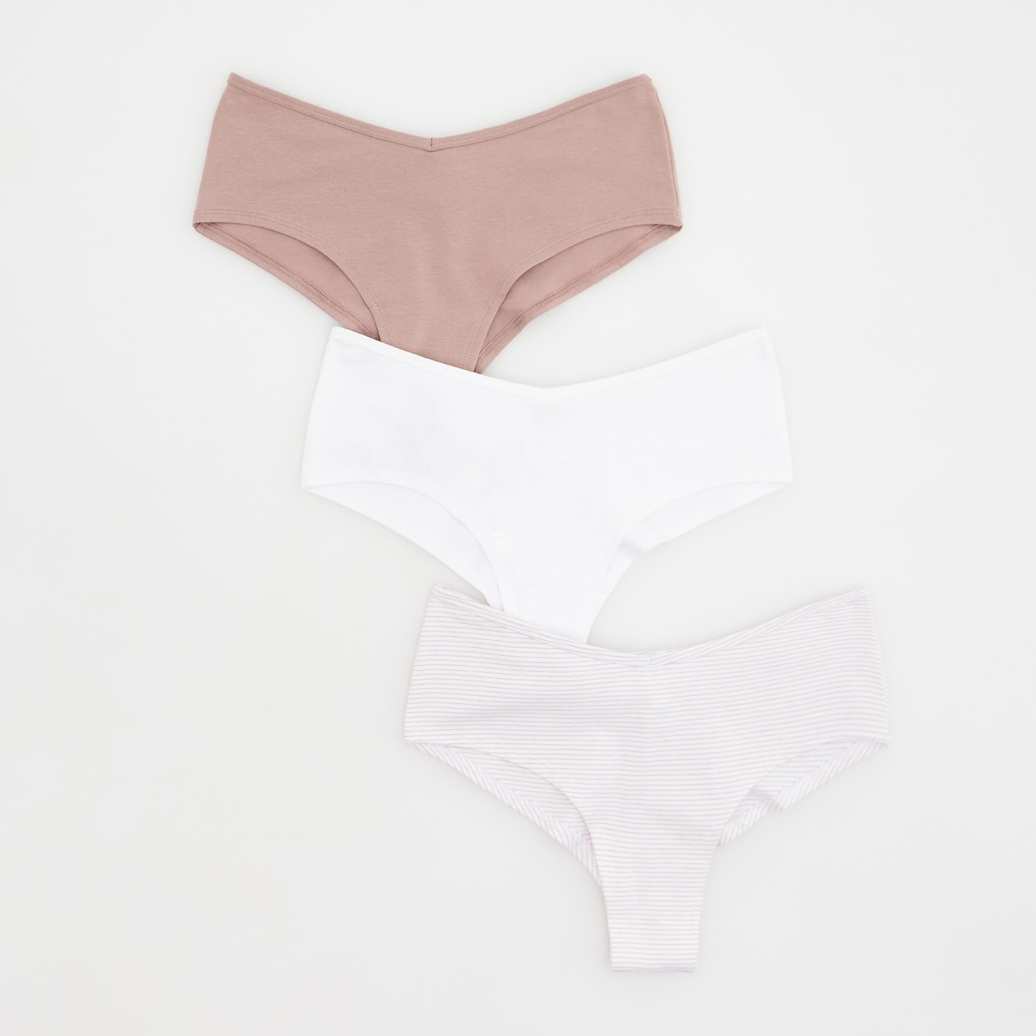 Reserved - Ladies` briefs multi - Hnědá