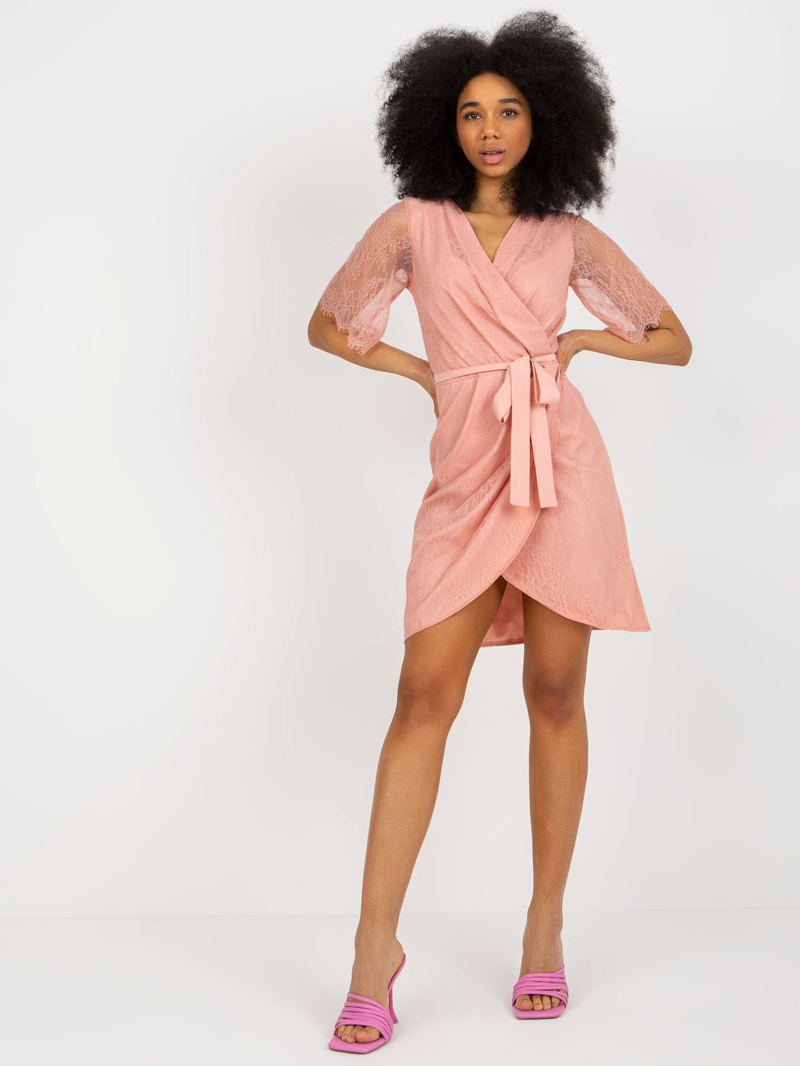 LK SK 508643 šaty.38X tmavo ružová 36