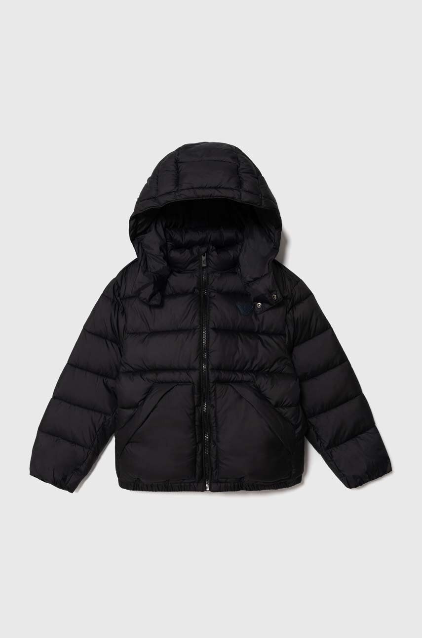 Detská bunda Emporio Armani tmavomodrá farba
