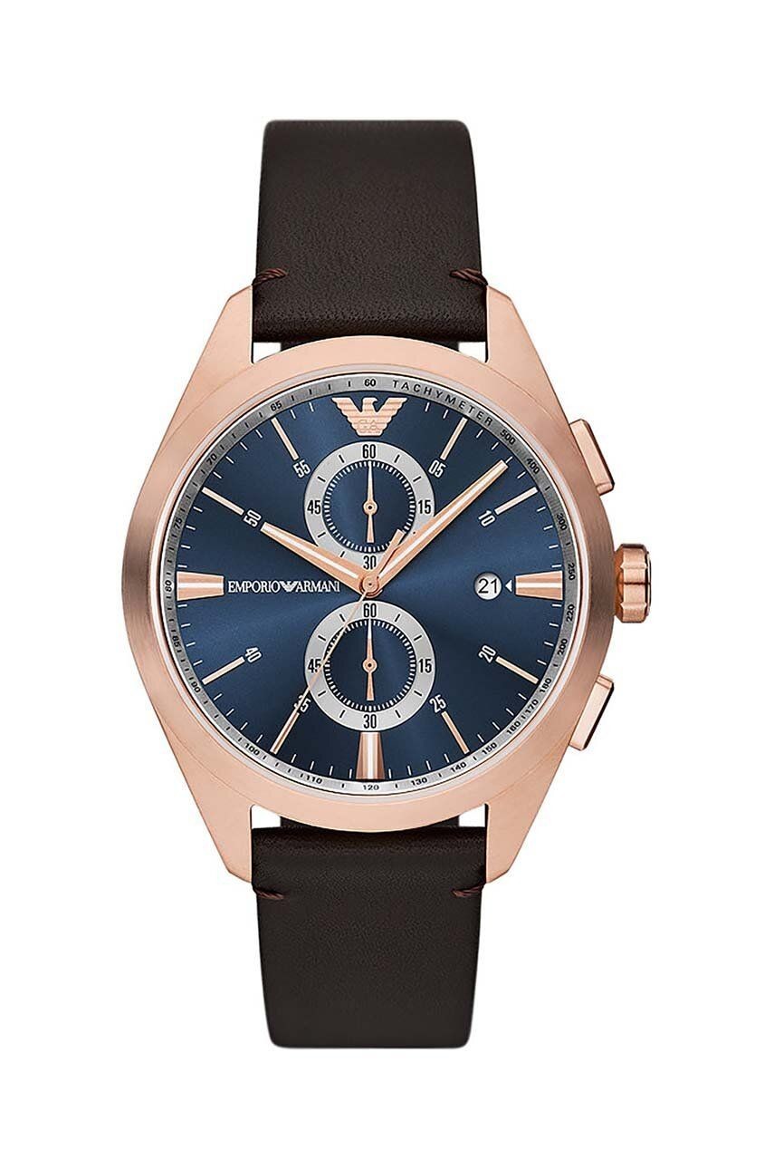 Hodinky Emporio Armani pánsky, červená farba