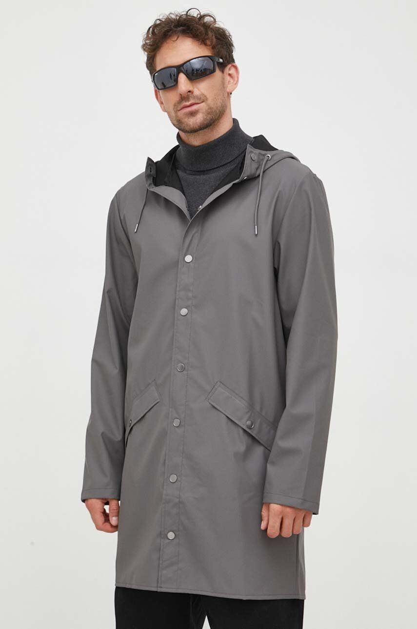 Nepremokavá bunda Rains 12020 Jackets šedá farba, prechodná