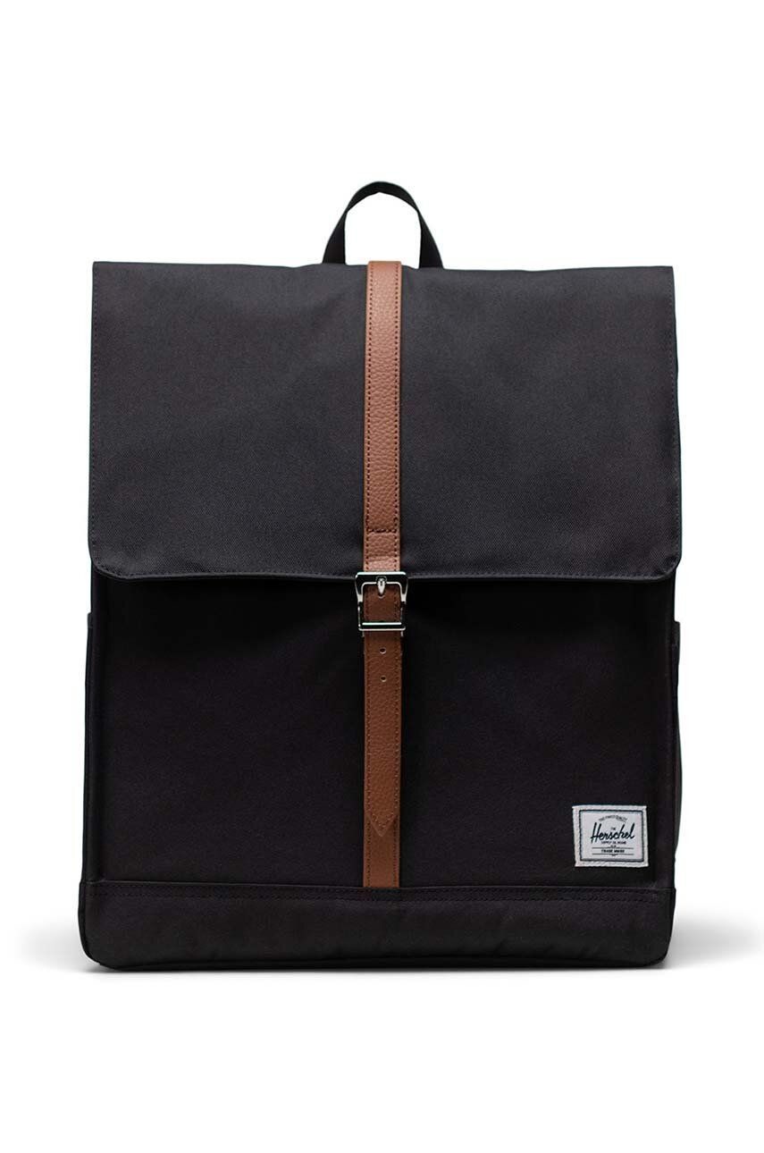 Ruksak Herschel 11376-00001-OS City Backpack čierna farba, veľký, jednofarebný