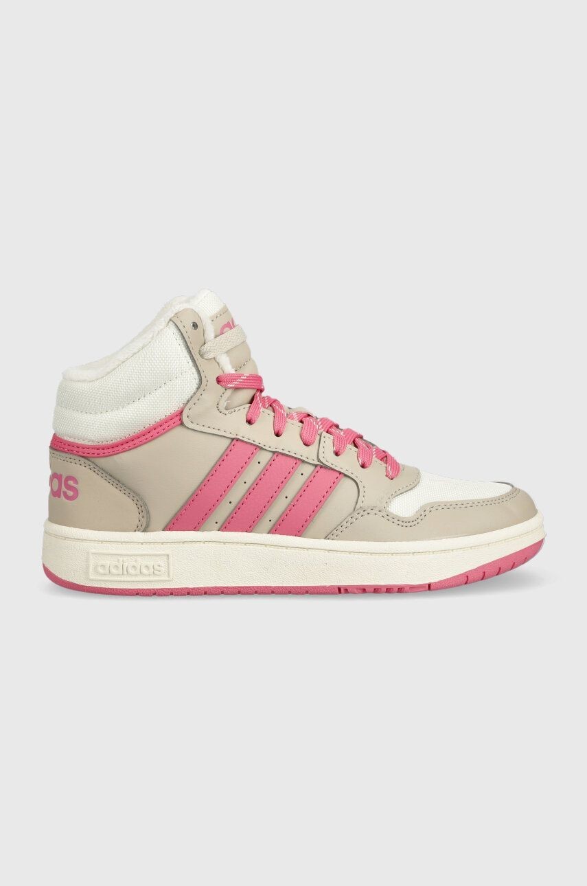 Tenisky adidas Originals HOOPS MID 3.0 K biela farba