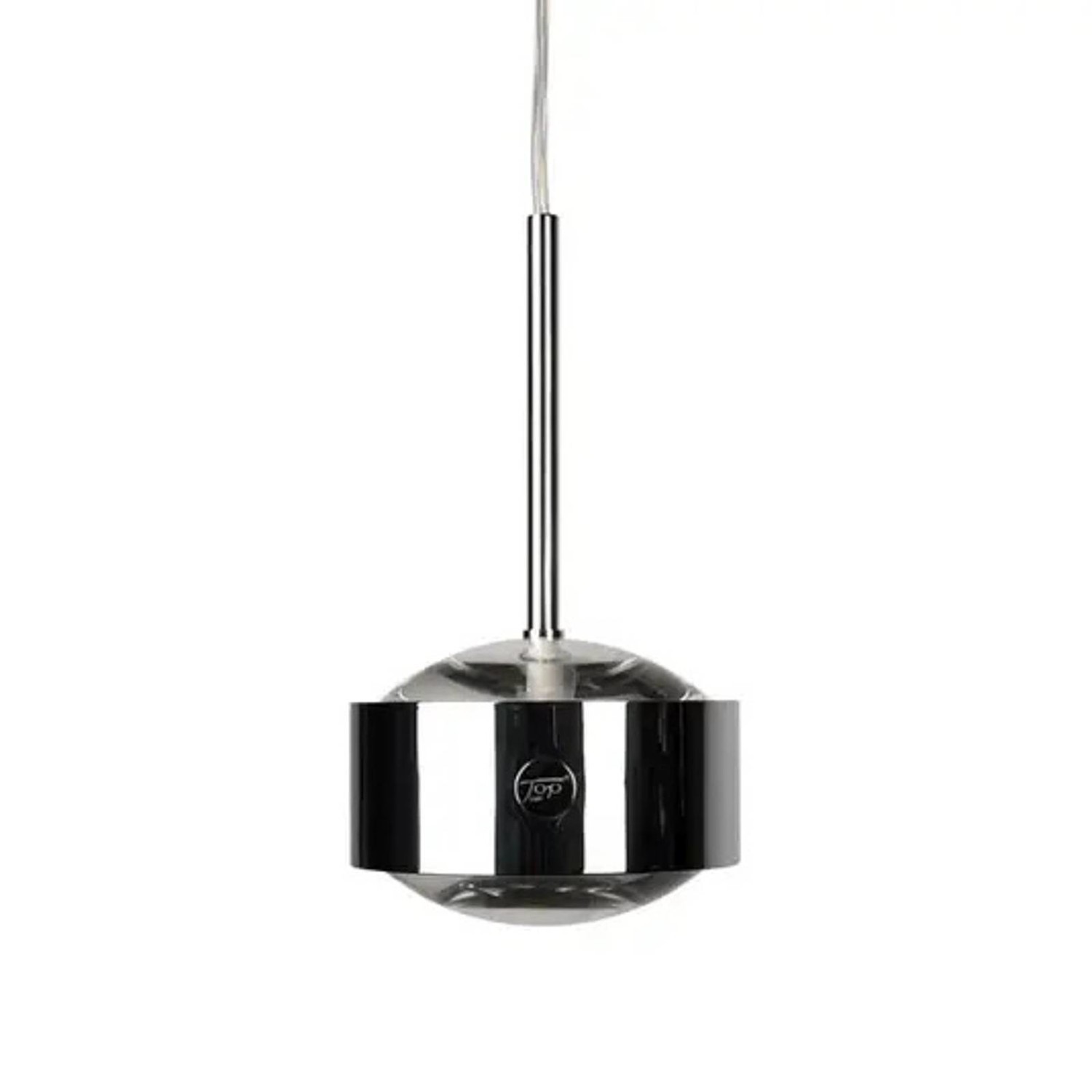 Závesná lampa Puk Maxx Drop Solo, chróm matná