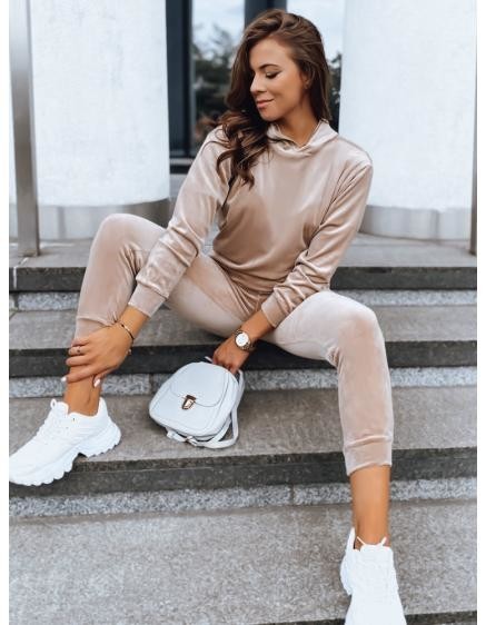 Dámska velúrová súprava SO COMFY béžová