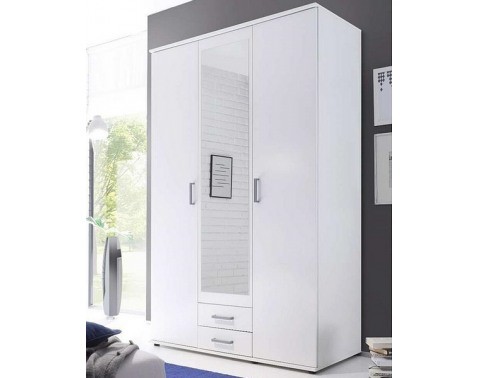 Šatníková skriňa Karl, biela%