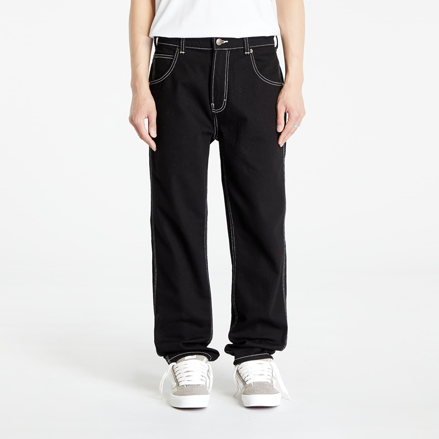 Dickies Houston Denim Trousers Rinsed Black